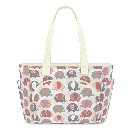Sac fourre-tout éléphant léger et matelassé grand format pour femme
