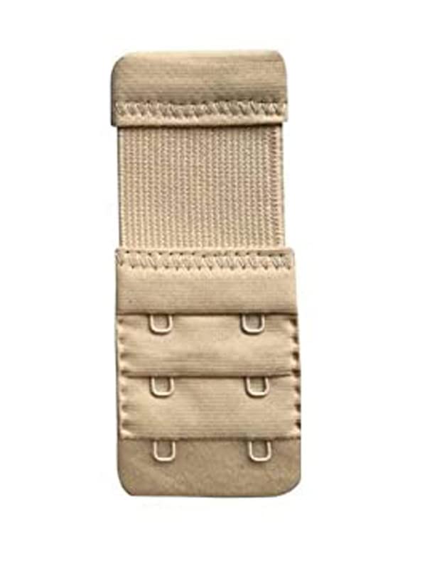 � Bra Hook Extender-2 Hook - 3 Rows (with Extra Elastic) Save Your Bra Increase (Beige (Pack of 1))-image-25