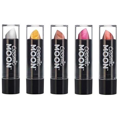 Metallic Lipstick by Cosmic Moon - Set of 5 colours - For mesmerising metallic lips Cover