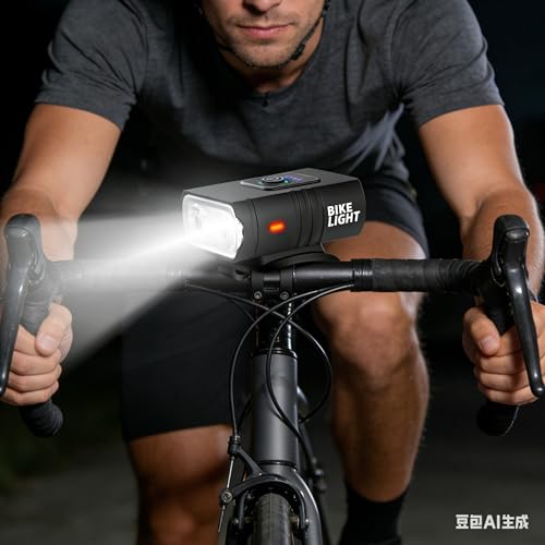 Image of Bike Light for Night Riding, Rechargeable Headlight Taillight for Front and Rear Ebike Dirt E-Bike Motorcycle Scooter Bicycle MTB Road Cycling Kids Adult Biking Safty