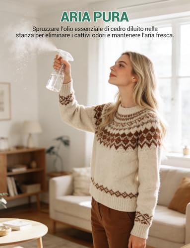 ENYORLI Olejek eteryczny cedrowy 100 ml, drzewny aromat do dyfuzora, świec, mydeł, garderoby, DIY i mieszanek zapachowych
