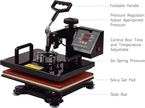 Máquina de planchado térmico 8 en 1 digital multifunción miniatura 4