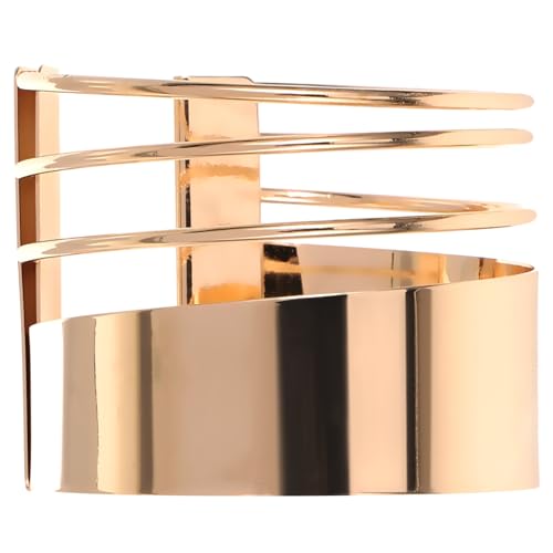 Bracelet de manche pour les dames en métal rigide au design architectural