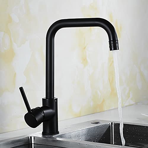 Robinet de cuisine pour évier de bar commercial finition nickel