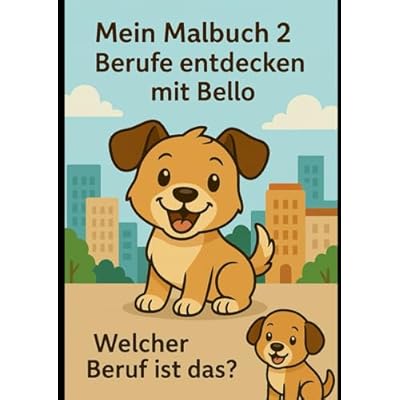Mein Malbuch 2Berufe entdecken mit Bello
