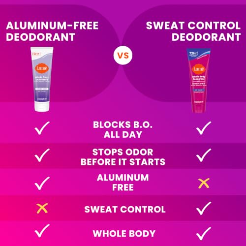 Image of Lume Whole Body Deodorant Plus Sweat Control - Smooth Cream Tube - 72 Hour Odor And Sweat Control - Baking Soda Free, Skin Loving - 3.0 ounce (Soft Powder)