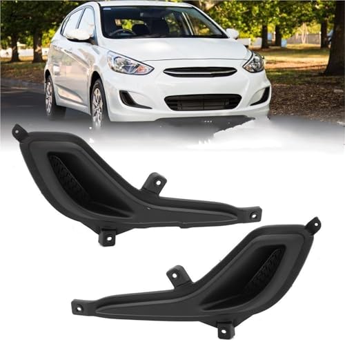 Cubiertas de faros antiniebla derecho para coche Hyundai Accent de 2012 a 2017 4