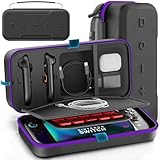 LOGEMENTS DÉDIÉS PRÉCIS POUR PLUS DE PRATIQUE – Contrairement aux étuis Switch standards du marché, cet étui de rangement Switch 2 dispose de logements découpés avec précision pour les Joy-Con et l’adaptateur. Sa conception séparée évite que les broches métalliques de l’adaptateur ne rayent les Joy-Con, résolvant le problème du « rangement de l’adaptateur volumineux » des étuis de taille classique. La mousse douce intérieure renforce la résistance aux chocs et à la pression, protégeant votre console préférée.