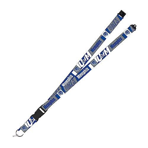 Rico Industries NCAA Memphis Tigers 19" x 1" Premium Unisex-Adult Safety Breakaway Lanyard - Flash