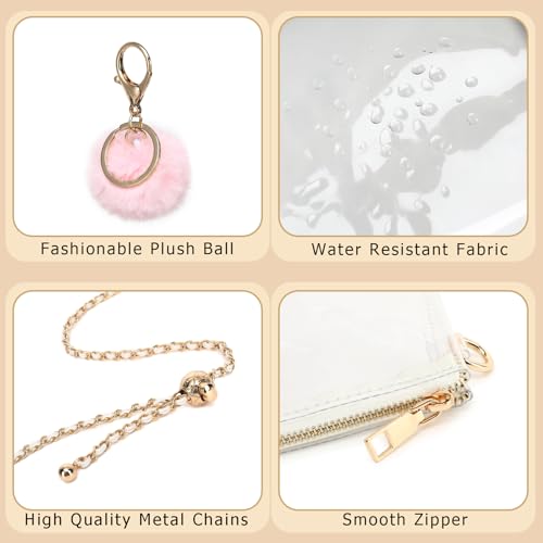 Image of YGR Womens Clear Bag for Stadium Events PVC Small Crossbody Purse for Concert, Party Sports Stadium Approved Present