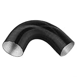 FUANA Tuyau de chauffage de stationnement à air diesel de 75 mm de diamètre, tuyau ignifuge de 60 à 300 cm en aluminium pour camping-car, Webasto pour Dometic (60 cm)