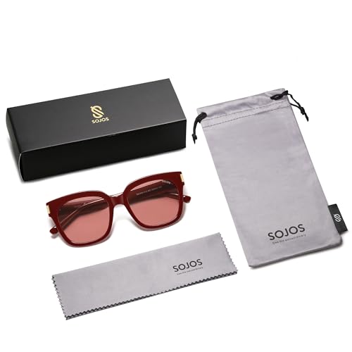 Image of SOJOS Polarized Sunglasses for Women Men Trendy Square Large Sun Glasses SJ2149