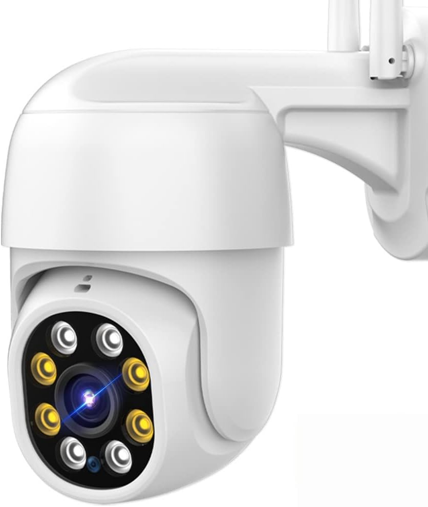 SXBCyan 4K 8MP Wifi IP Camera Outdoor Wireless Security PTZ Camera 5MP HD AI Tracking Video Surveillance CCTV Camera H.265 P2P ICsee APP (Sensor Size : 1080P NO Card)