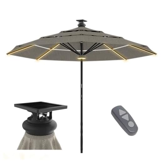Best outdoor dining table umbrella Above Height 2 Series Motorized Umbrella