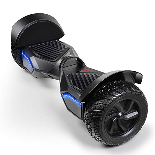 SISIGAD Off Road Hover Board, 8.5 Inch Hoverboard, Two-Wheel Self Balancing Hoverboard Electric Scooter All Terrain Hoverboard for Adult Kids Gift - Grey