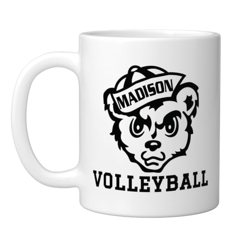Madison Consolidated High School Cubs Volleyball Ceramic Mug, White, 11oz