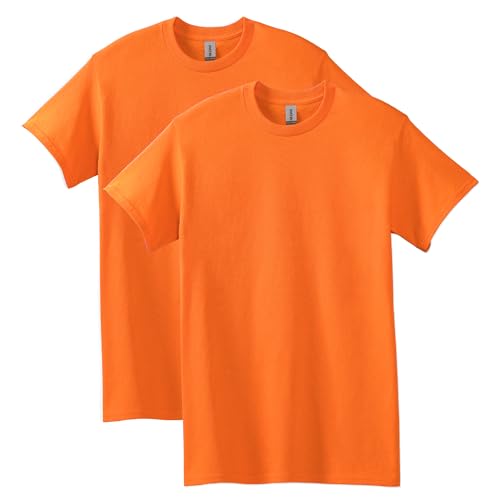 Playera Naranja marca Gildan