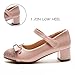 SOFTKIDS Girls Dress Shoes Low Heel School Girls Wedding Party Mary Jane Princess Pump Shoes