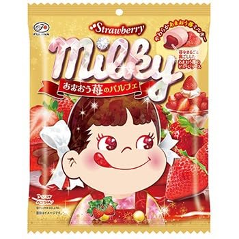 Amazon.co.jp: 不二家 ミルキー あまおう苺のパルフェ 67g×4個