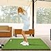 Shopsource Golf Mat, 5×4ft Golf Hitting Mat for Indoor Outdoor, Top-Notch Artificial Turf Practice Mats with 9 PU Golf Balls+3 Rubber Tees+7 Tees, PRO-31MM Anti-Slip Bottom Training Mat