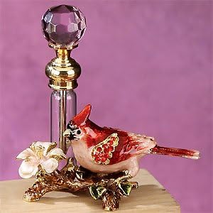 OddCommodity - Red Robin Crystal Jewel Perfume Bottle