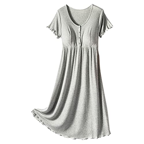 Robe de maternité vêtement allaitement grossesse manches courtes fluide
