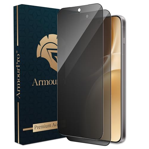 Image of ArmourPro Anti-Spy Privacy Tempered Glass for Vivo X300 Pro - Anti Peeping Screen Protector, Edge to Edge Full Coverage, 9H Hardness, Easy Installation Kit | Pack of 2