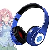 E-Greetshopping Nakano Miku Over Ear - Auriculares inalámbricos Bluetooth, auriculares estéreo Hi-FI Plegables, Quintessentiales Quintuplets Manga Cartoon Cosplay Props
