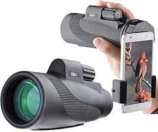 Gosky Titan 12X50 Monocular Telescope with Smartphone Holder - Waterproof Fog-Proof Shockproof Scope BAK-4 Prism FMC for Bird Watching Hunting Camping Traveling Wildlife Scenery