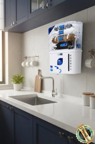 Image of Aqua Grand+ Aqua Water Purifier for Home RO+UV+UF+TDS | Copper + Mineral Guard + Alkaline | For Borewell & Hard Water | 12L| ISI Approve |10 Stage | White Gold | Saves 60% water