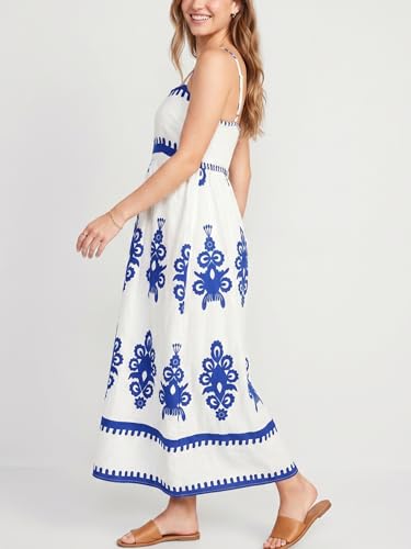 Image of Women's Classy Sleeveless Lemon Print Maxi RIC Rac Dress