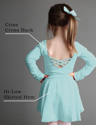 Image of Arshiner Kids Girls Classic Long Sleeve Leotard Dance Ballet Dress