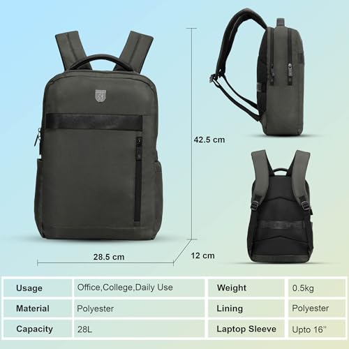 Image of Red Tape 16 Inch Laptop Backpack for Men & Women | Detailed Organiser, Large Compartments, Ideal Bag for Office & Business Travel