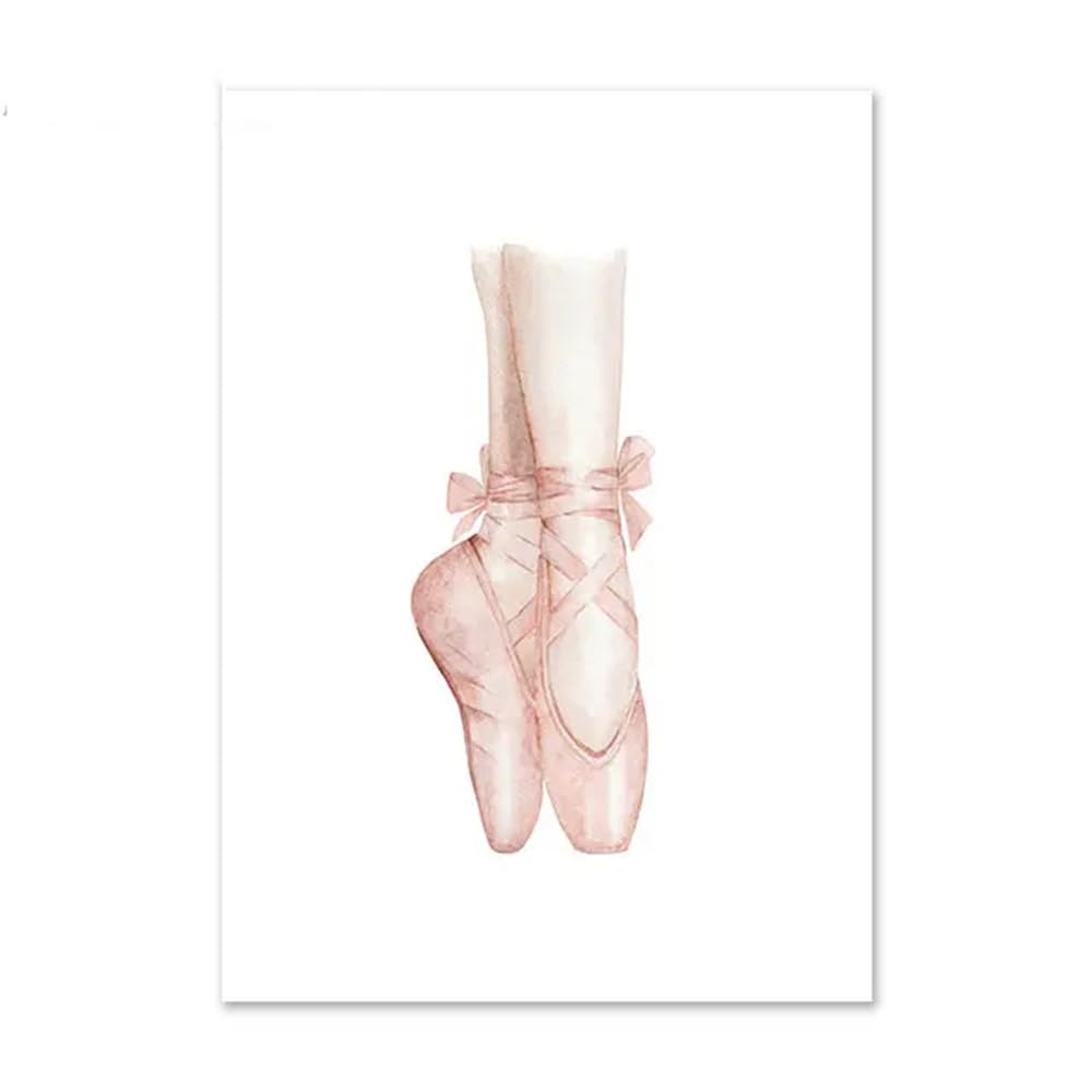 Youihom 3 Quadretti Personalizzati Bimba Quadro Camera Bimba Nome Rose 30x40 Stampe per Cameretta Neonato Ballerine Poster da Parete per Bambini Quadri Tela senza Cornice