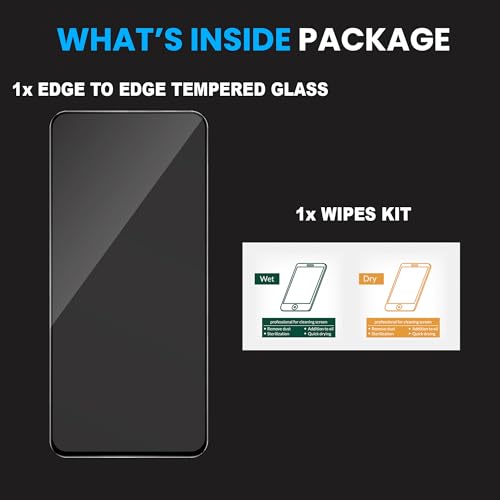 Image of ArmourPro Tempered Glass for Oppo k13-9H Screen Protector with Black Border, Anti Scratch, Edge-to-Edge Coverage, HD Clarity, Smooth Touch, Case Friendly | Black