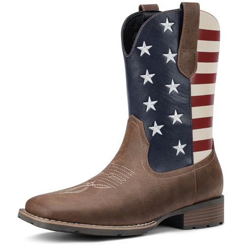 Cowboy Boots - Western Boot Men's Cowboy Boots Square Toe |