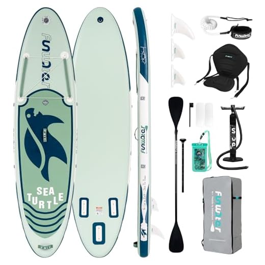 FunWater Stand Up Paddling Board 320 cm & 350 cm – SUP für 2 Personen/Familien, mit komplettem Zubehör, Doppellagiges PVC, anfängerfreundlich,Aufblasbares Paddle Board für Erwachsene & Einsteiger