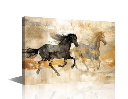 Toile murale abstraite et moderne pour salon et chambre avec cadre bois