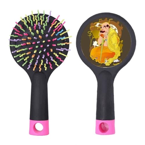 Brosse à cheveux démêlante coussin avec motif Dix-huit Arhats pour salon