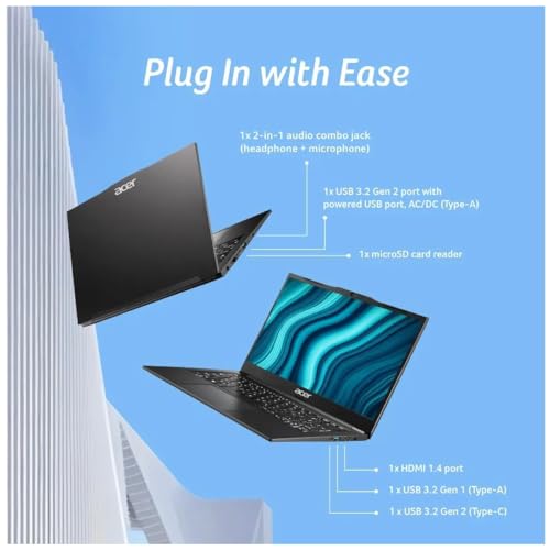 Image of Acer Travel Lite (2026) Intel Core i5 13th Gen 1334U - (8 GB /512 GB SSD /Intel UHD Graphics /Windows 11 Home) TL04-51M Thin and Light Laptop /14.0 inch FHD Display /Black /1.4 Kg /MSO 2021 /1 Years Warranty