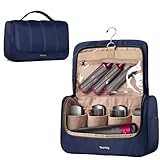Teamoy Borsa da Viaggio Compatibile con Dyson Airwrap Styler, Organizer Portatile per Airwrap Multi-Styler, Cilindro Lungo, Blu Scuro