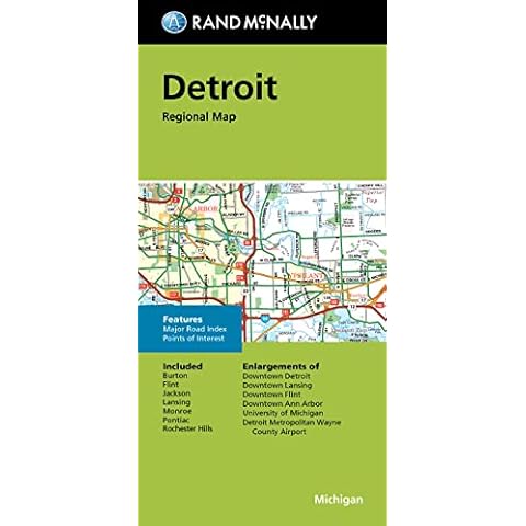 Rand McNally Folded Map: Detroit and Southeastern Michigan Regional Map Cover