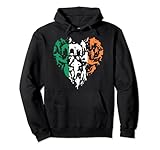 Irland Rugby Love Heart Irish Rugby Fan Pullover Hoodie