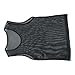 Football Vest for Kids, Youth Soccer Training Jersey with Breathable Mesh Bibs, Loose Fit Athletic Vest for Sports Practice, Fast Drying Polyester Material, 1-Pack(Black)