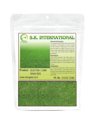 Image of SK Organic Selection 1 Lawn (Doob) Grass seeds for Garden and Farmhouse (100 gms)