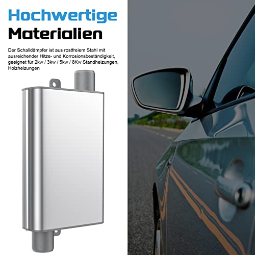 QKFON 24 mm uitlaatslang geluiddemper, staande verwarming, uitlaatgasslang staande verwarming, geluiddemper, uitlaat… - Afbeelding 6