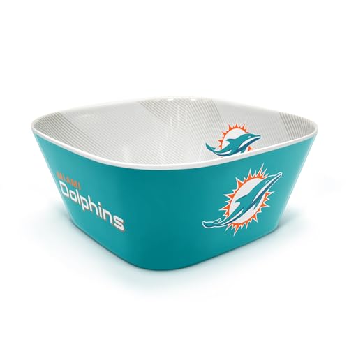 Image of YouTheFan NFL Miami Dolphins Large Party Bowl