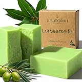 Original Lorbeer Seife ANATOLIAN NATURALS® 80% Lorbeeröl 20% Olivenöl Echte türkische Lorbeer-...