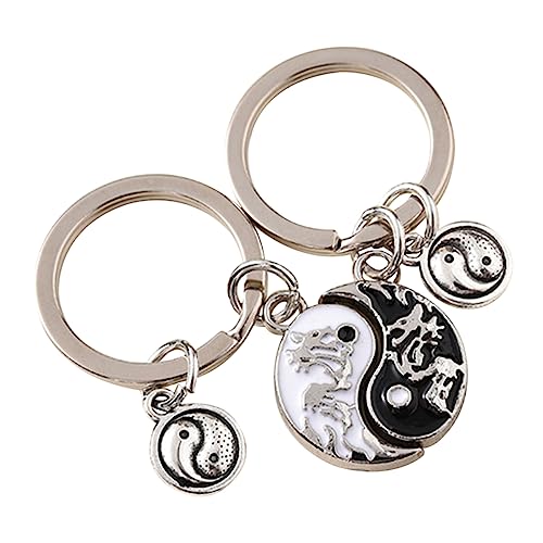 FELTECHELECTR Keychain Stainless Steel Matching Key Ring for Girlfriend Gifts for for for Couples Key Ring for Wedding Anniversary Gifts for for for