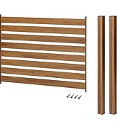 タカショー フェンス 美WOOD 木目調 錆・キズに強いアルミ製 6 ×125 ×105 cm シンプルボーダーフェンス ナチュラルウッド 基本セット 目隠し 庭 ガーデン【BEW-FE894N...